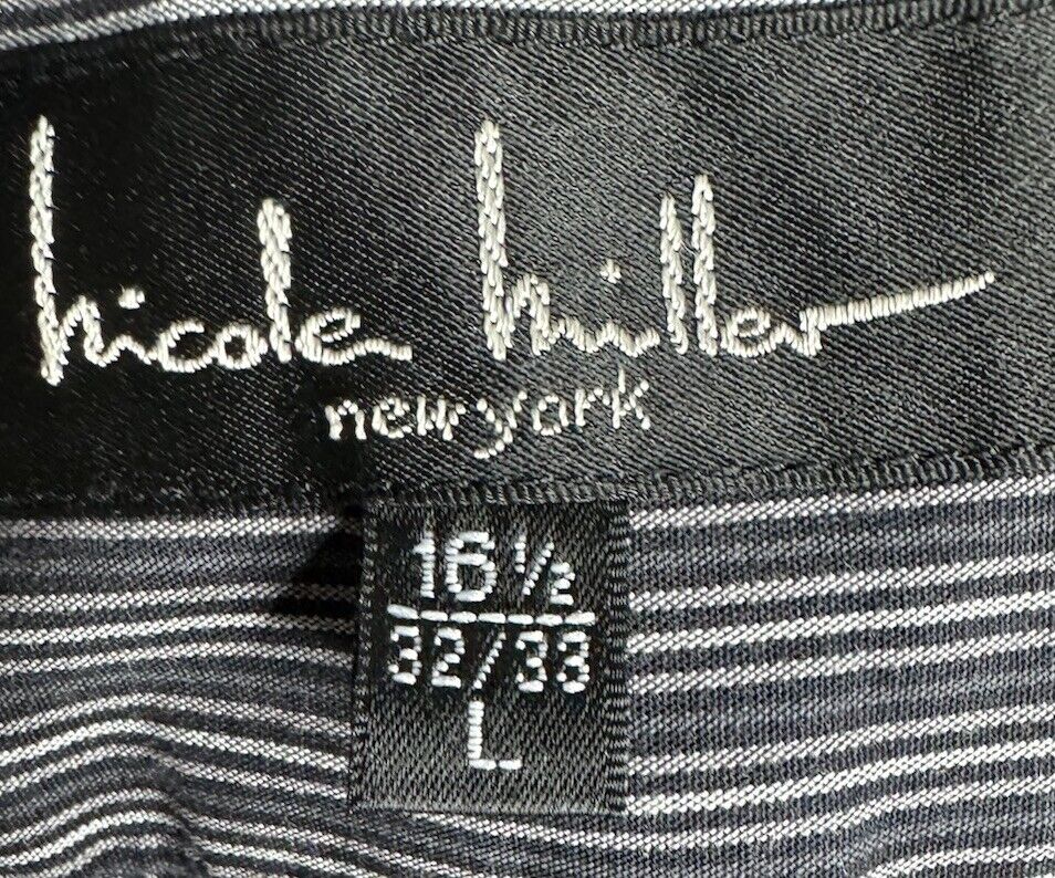 Nicole Hiller New York Men’s Shirt Button Up 16.5 32/33