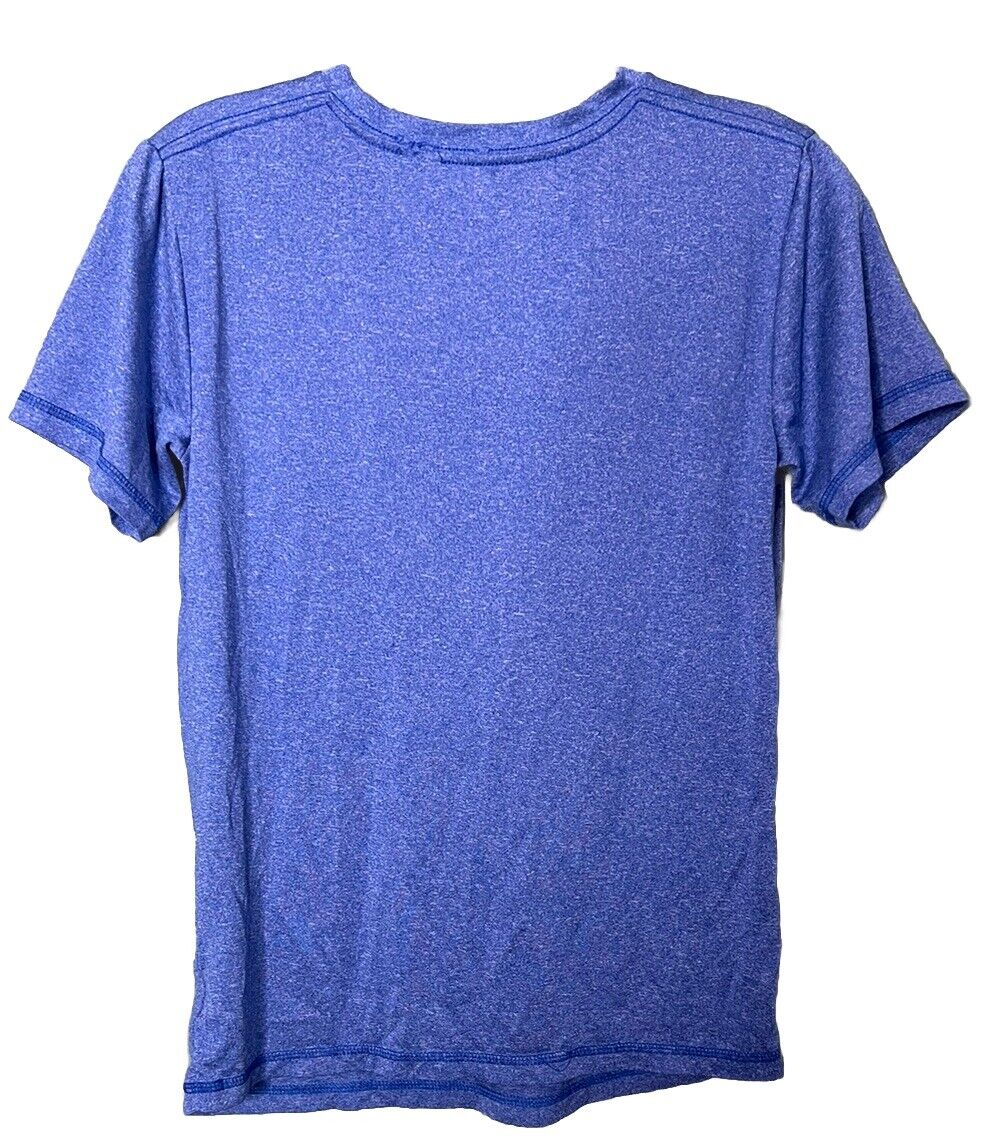 Adidas Kids Boys T shirt Size 10/12 Youth Medium Short Sleeve Light Blue