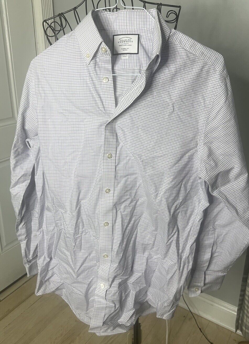 Charles Tyrwhitt Shirt Mens 15 1/2 / 34in Button Up Long Sleeve