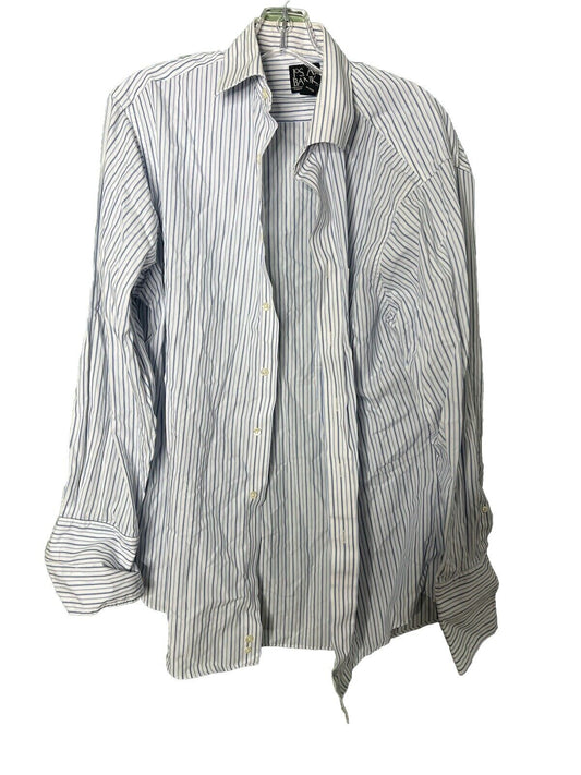Jos A Bank Traveler Shirt Mens 16-33 Tailored Fit