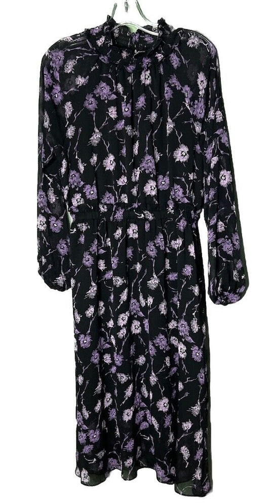 Aqua Women's Long Sleeve Stretch Dress Size Medium