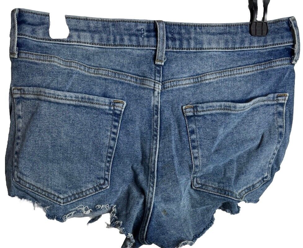 Forever 21 High Rise Jean Shorts Women's Size 29 Stretch Denim