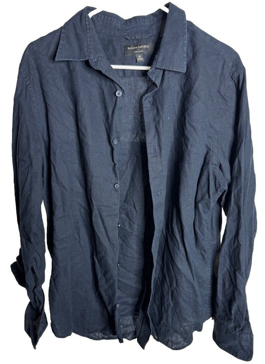 Banana Republic Slim Fit Button Down Long Sleeve Shirt Men's M