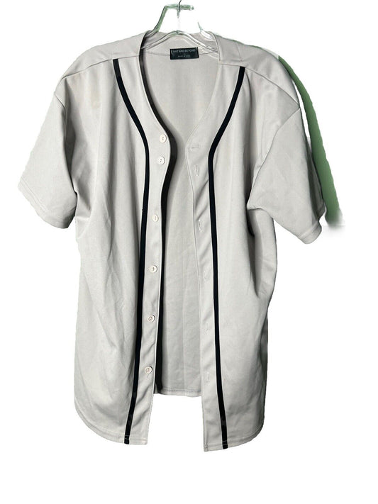 Hat and Beyond Mens Baseball Button Down Jersey Size Large