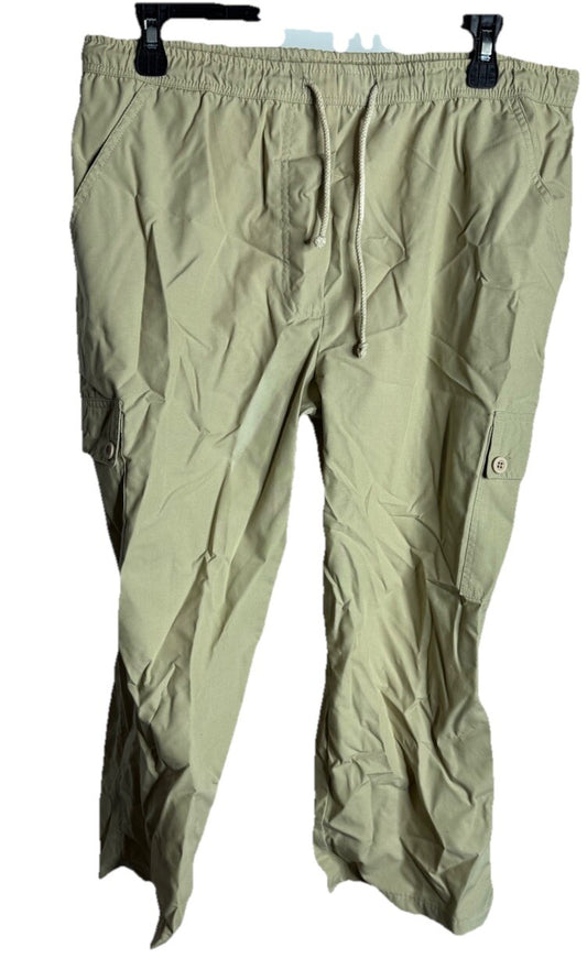 Uniti Casuals Pants Women's Medium Pull On Cotton Blend Mid Rise Pants