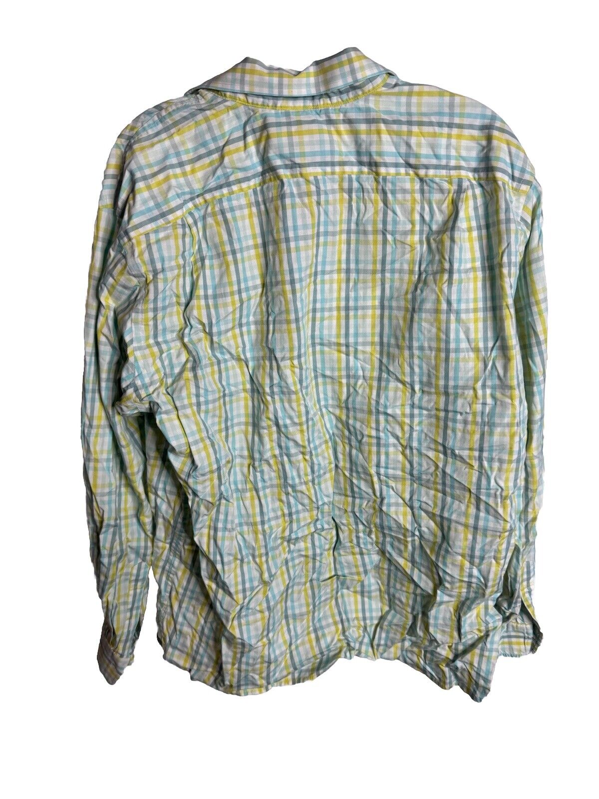 Gap Shirt Mens Large 16-16.5 Plaid Slim Fit Button Up Long Sleeve