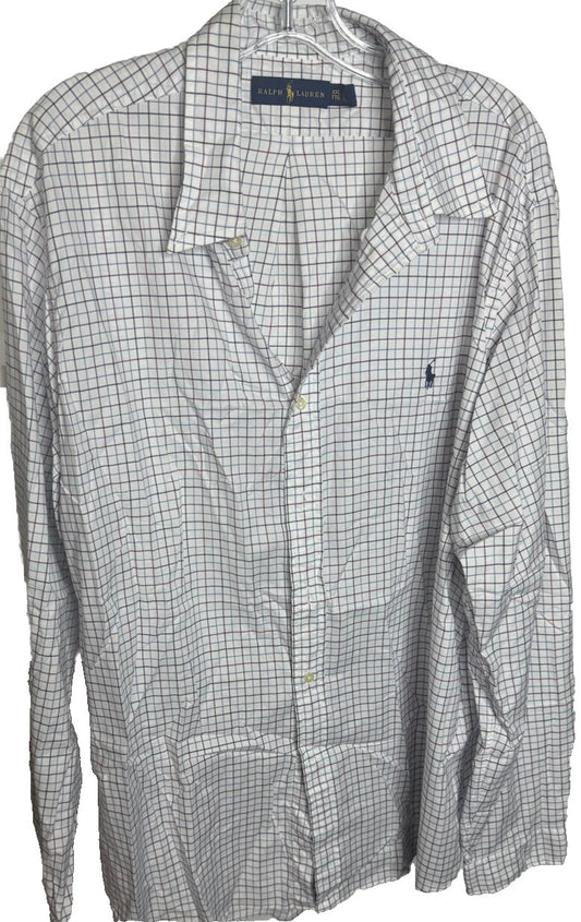 Ralph Lauren Mens Long Sleeve Button Down Shirt Size 2XL