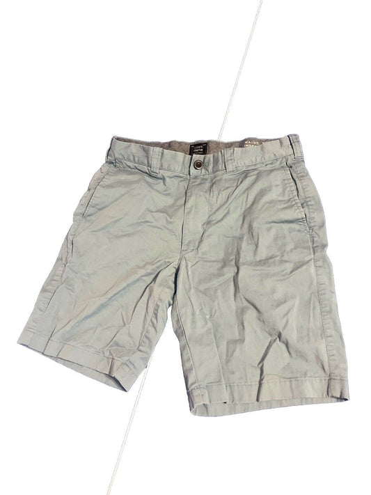 J.Crew Shorts Mens Size 30 Gray Linen Blend Chino 9" Inseam
