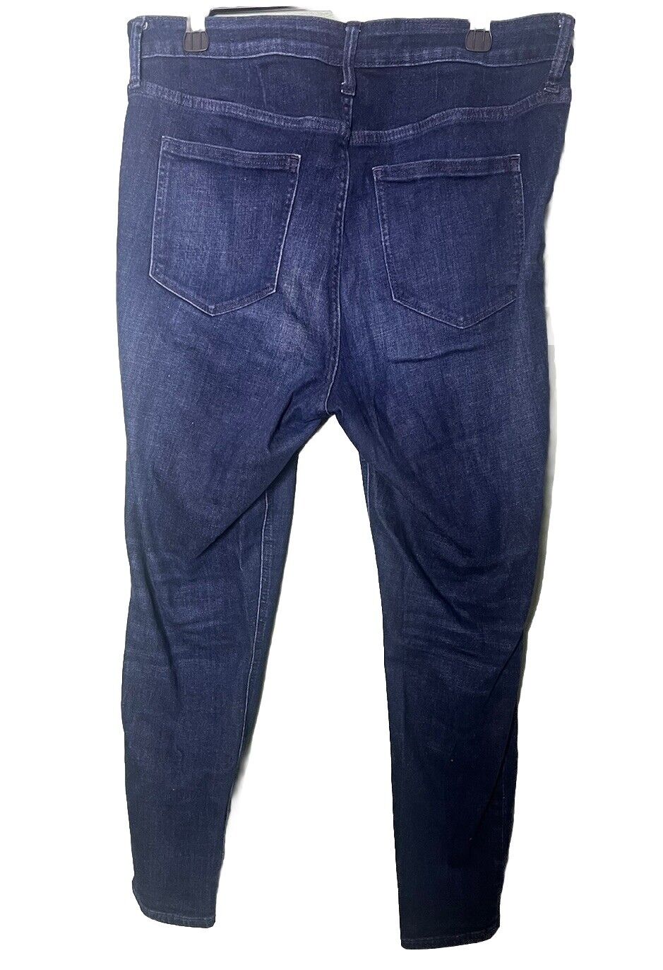 Gap Premium Quality Jeans Womens Size14/32R Skinny High Rise Denim Dark Blue