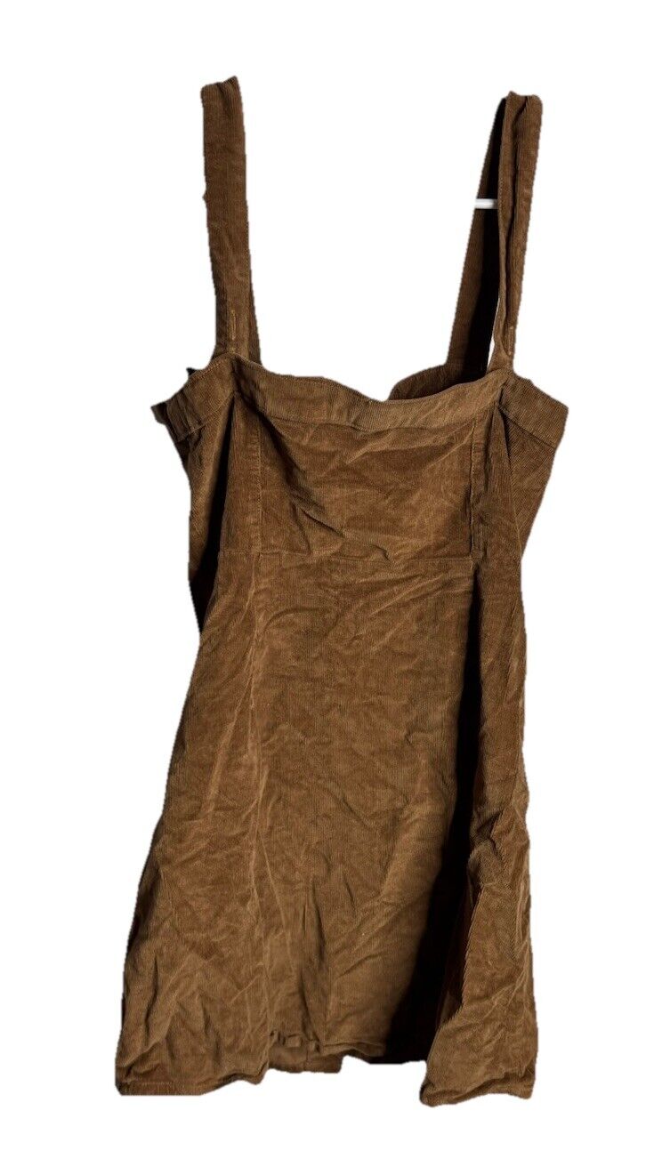 Hollister green dress with functional front buttons size Small