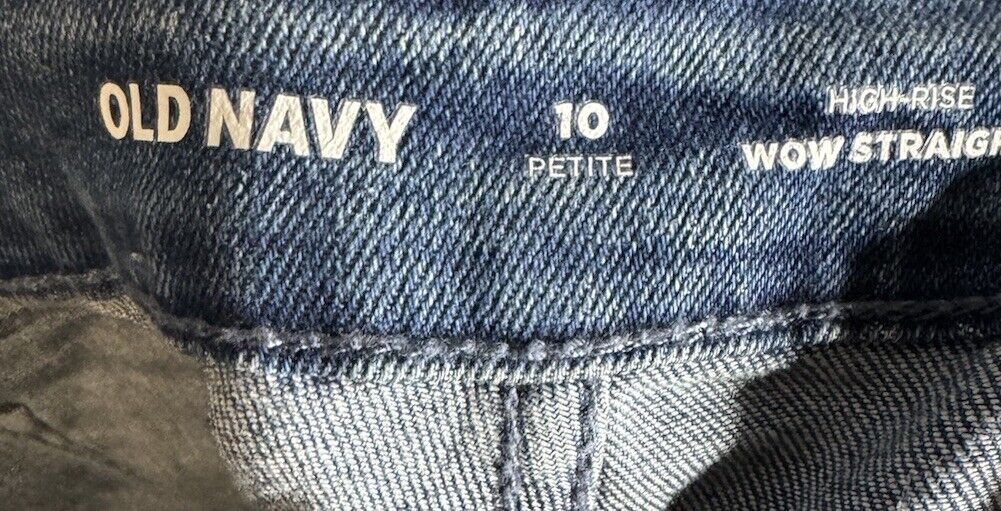 Old Navy Women's Petite Size 10 Blue Leg  Stretch Jeans