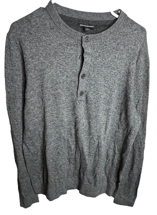 Banana Republic Shirt Men's large Crew Neck Long Sleeve Pullover