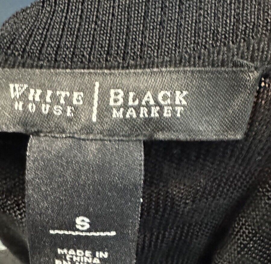 White House Black Market Small Black Cardigan