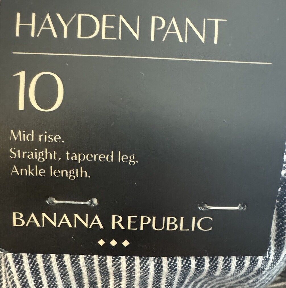 Banana Republic Hayden Pants Womens 10 Elastic Waist