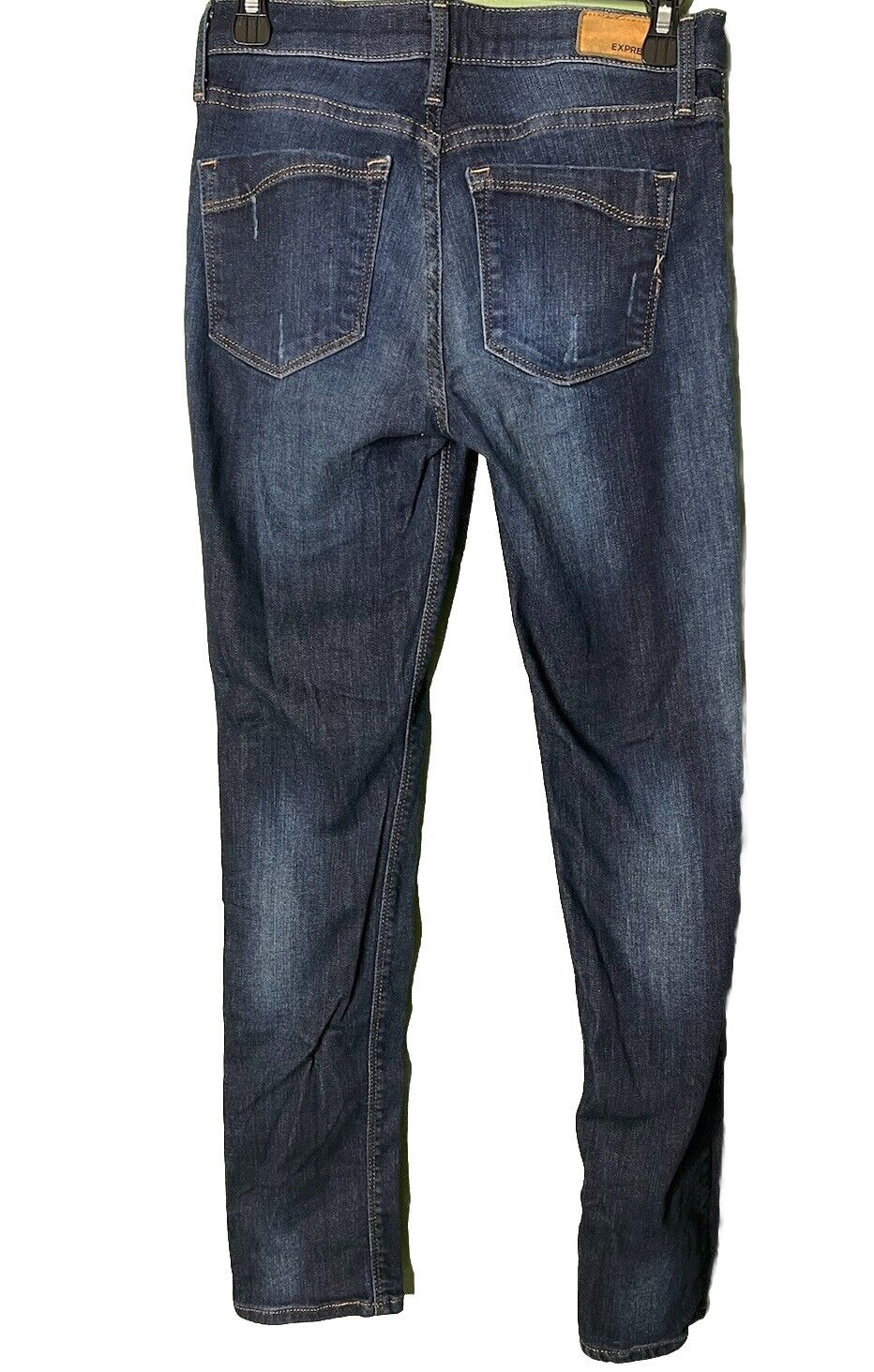 Express Jeans Women's Jeans Size 4 R Skinny Mid Rise Dark Denim Jean Pants