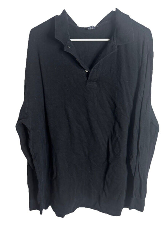 Lands End Mens Polo Sz 2XL Cotton Blend