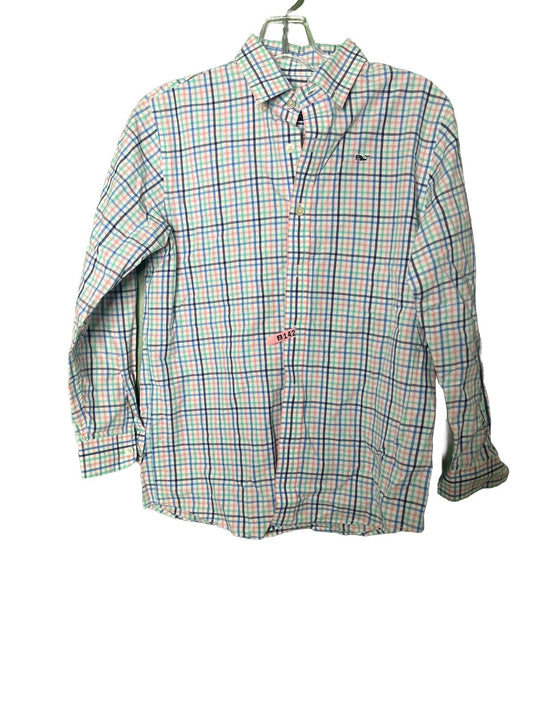Vineyard Vines by Shep & Ian Whale Shirt Long Sleeve Button Down - Medium 12-14