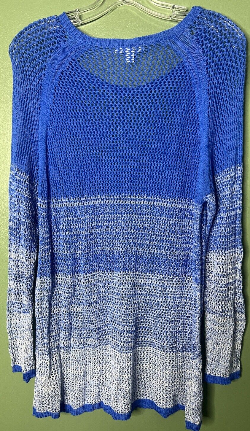 Jonh Paul Richard Open Knit Summer Crew Top Sweater Size XL