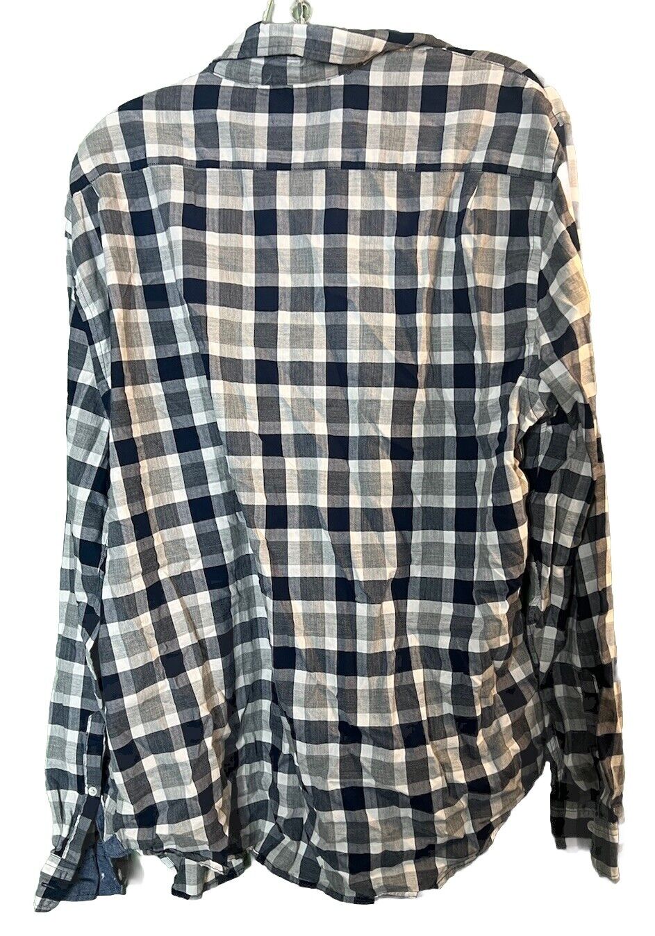 Express Modern Fit Long Sleeve Cotton Button Down -  Plaid - Men's Size XL