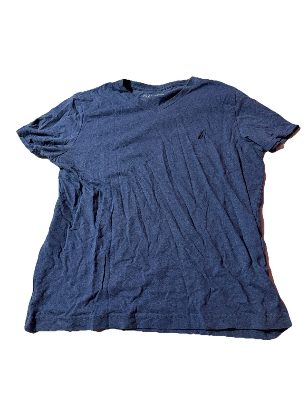 NWT Nautica Men's V Neck Tee Short Sleeve Solid Vee Neck T-Shirt S