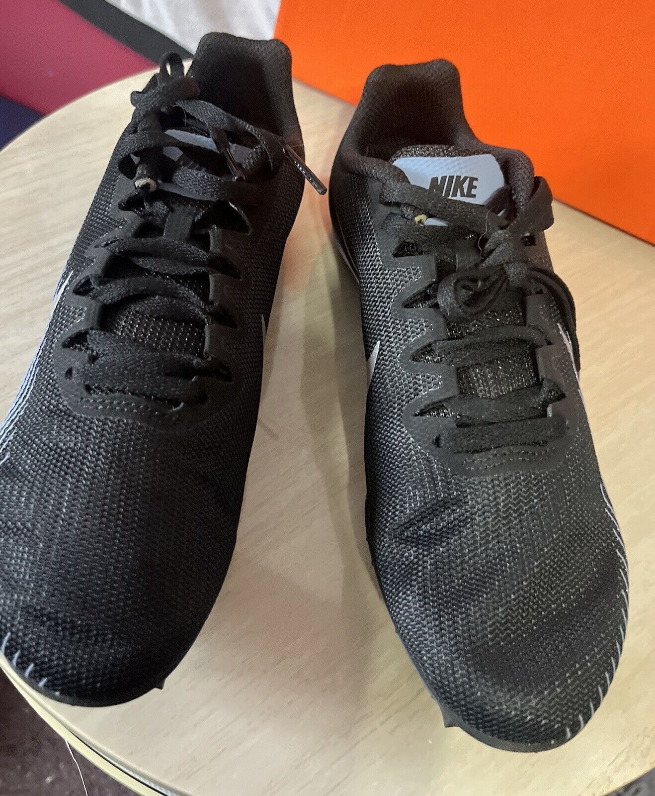 Nike Zoom Rival S 9 Black Indigo Fog Speckled, Mens size 5, great find,no cleats