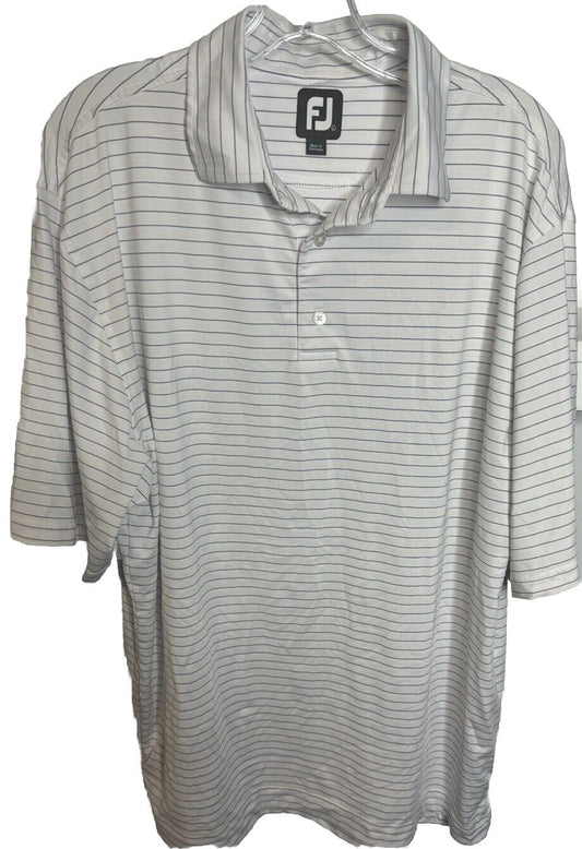 FJ Foot Joy Shirt Mens Large Polo Golf Short Sleeve  Breathable