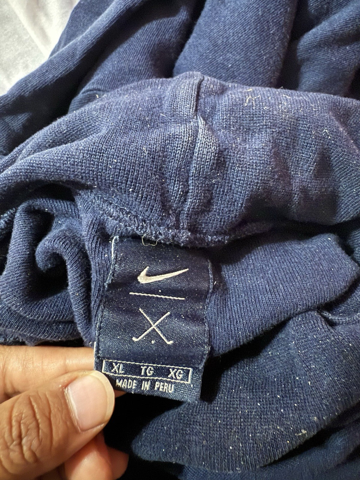 Nike Men XL Navy Blue Turtleneck Long Sleeve