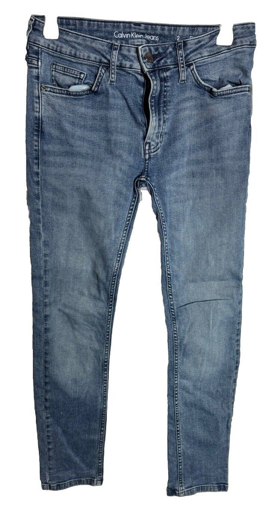 Calvin Klein Jeans Mens Slim Boyfriend Jeans Blue Size 2