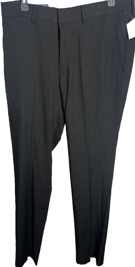 Kenneth Cole Reaction Men's 32x32 Slim Fit Dress Pants Stretch Black NEW