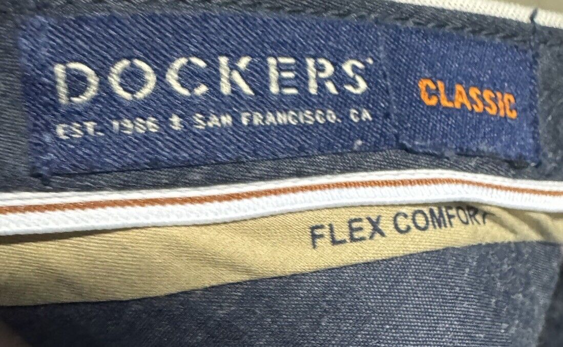 Dockers Pants Men 34X30 Khaki Classic