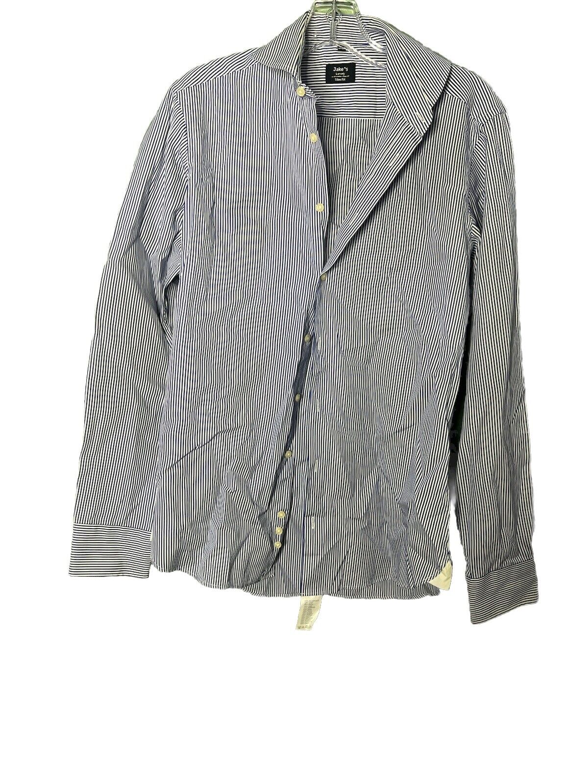 Jake’s Luxury Slim Fit Long Sleeve Button Down Shirt Size 37/38