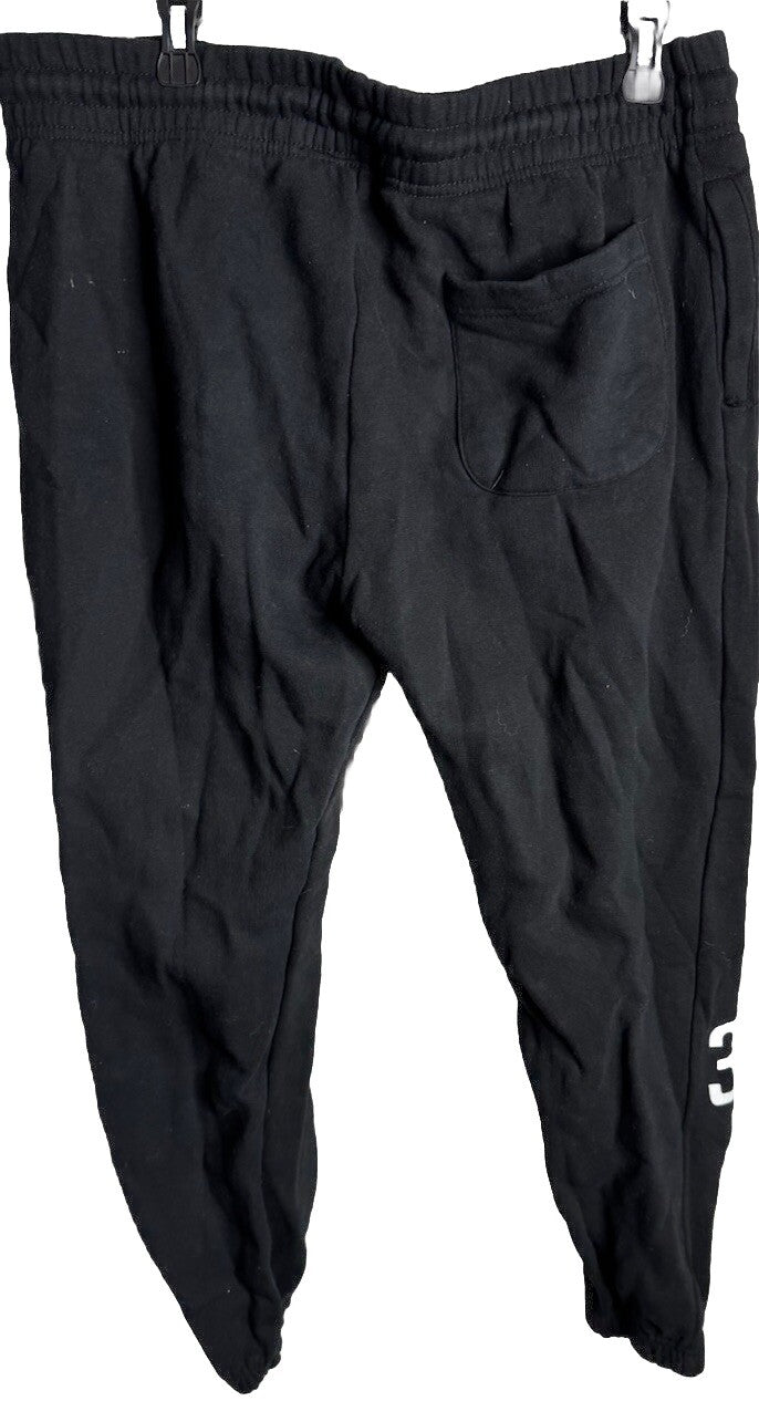Pennant Sportswear Men’s XL Black Sweatpants Tapered Joggers Graphic