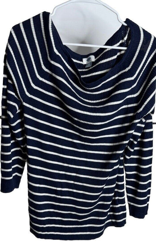 Old Navy Women's Long Sleeve Stripe Casual Shirt Size XL