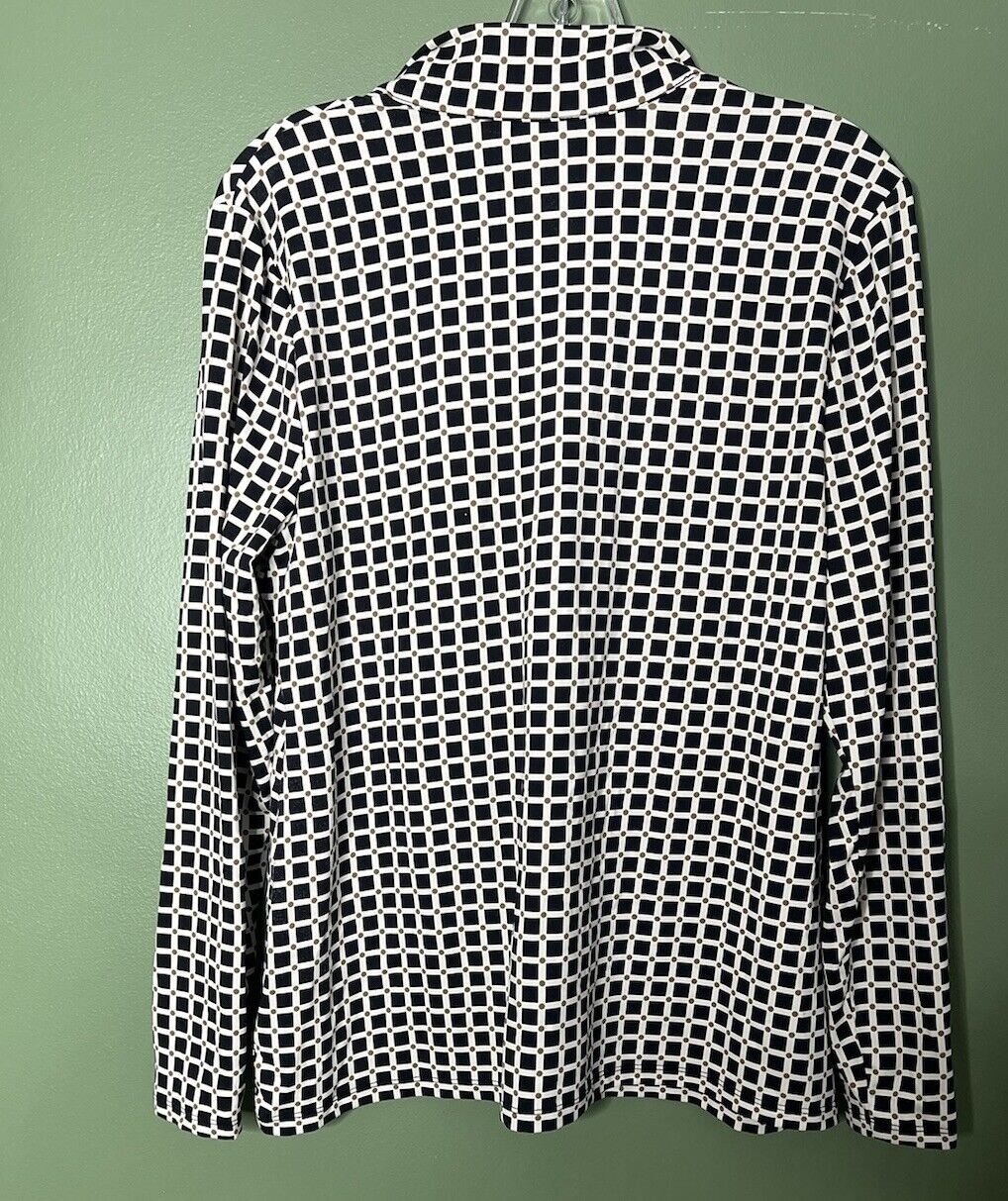 Charter Club Blouse Womens Size Large Short Sleeve