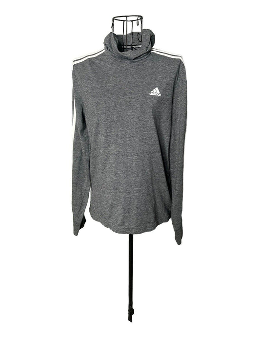 Adidas Gray Pullover Hoodie,- Size Small