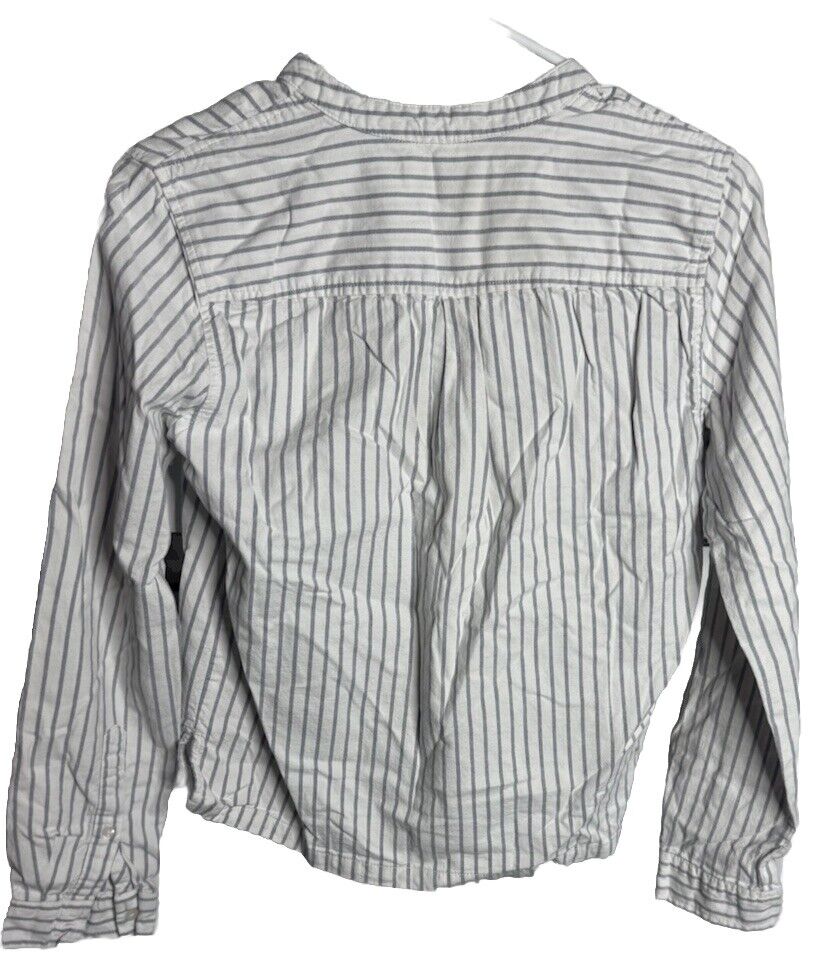 Abercrombie & Fitch Womens Blouse Sz XS Button down Shirt Striped Preppy Classic