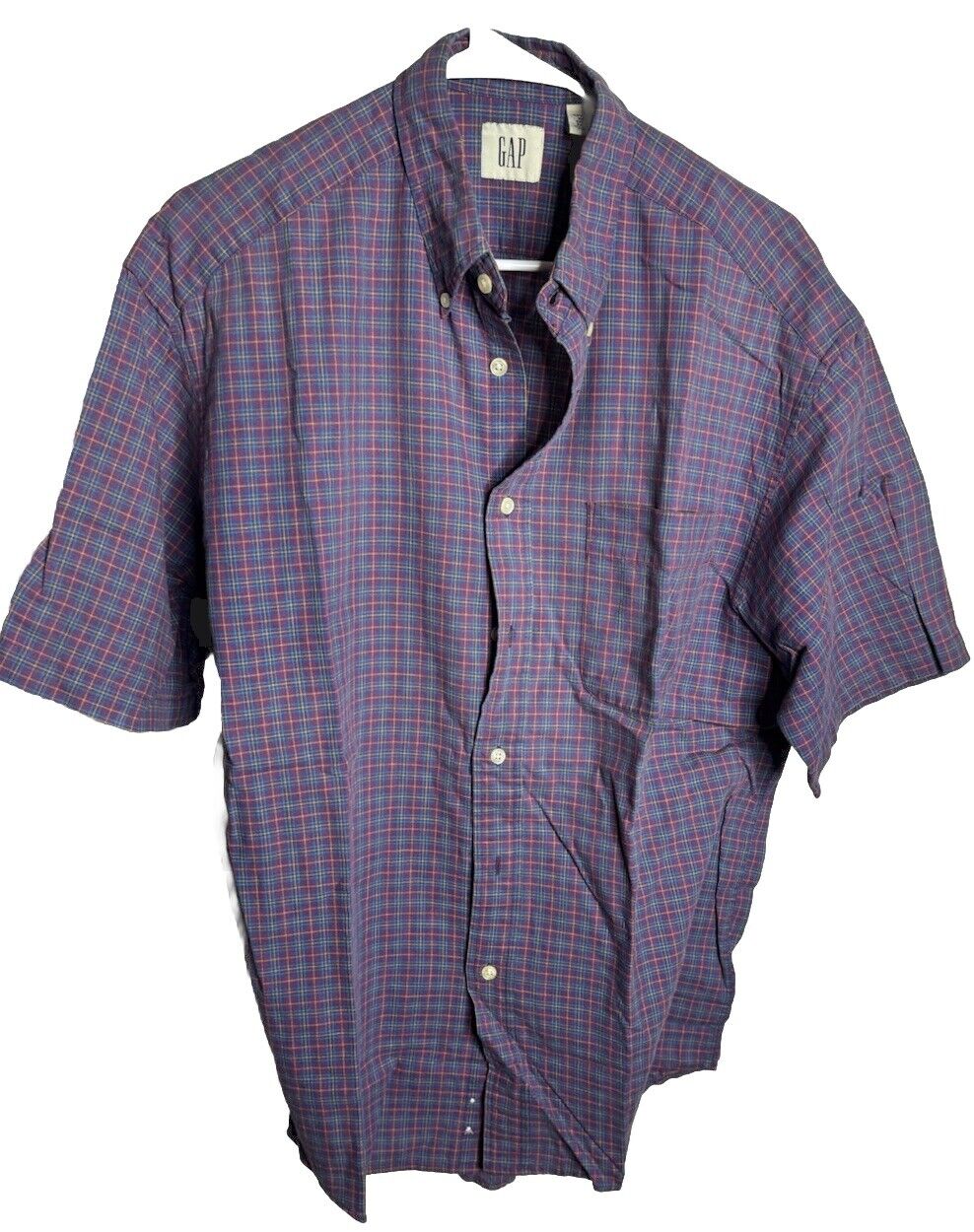 GAP Men's Short Sleeve Button Down Size Large