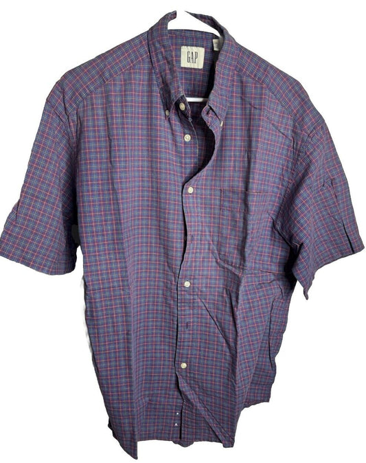 GAP Men's Short Sleeve Button Down Size Large
