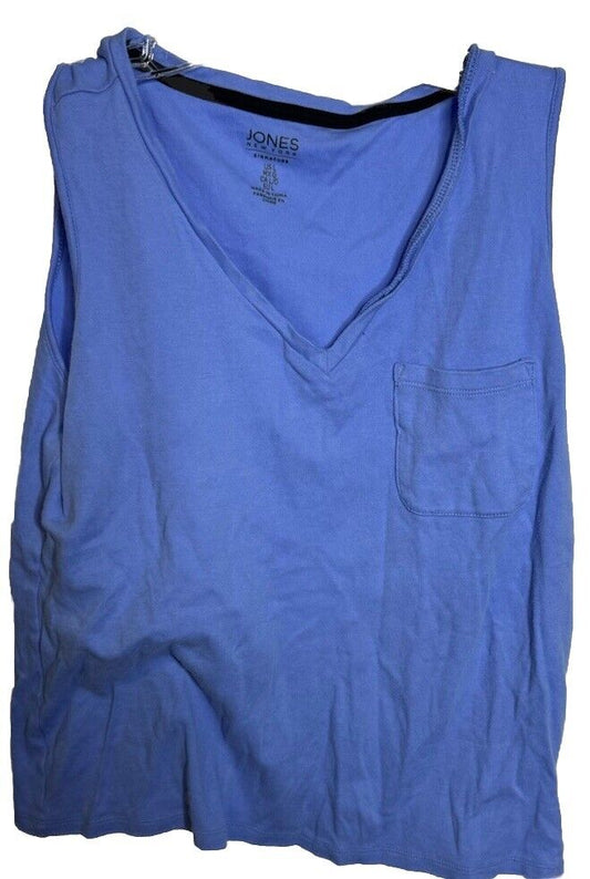 Jones New York Tank Top Womens Sleeveless Pullover Shirt Large