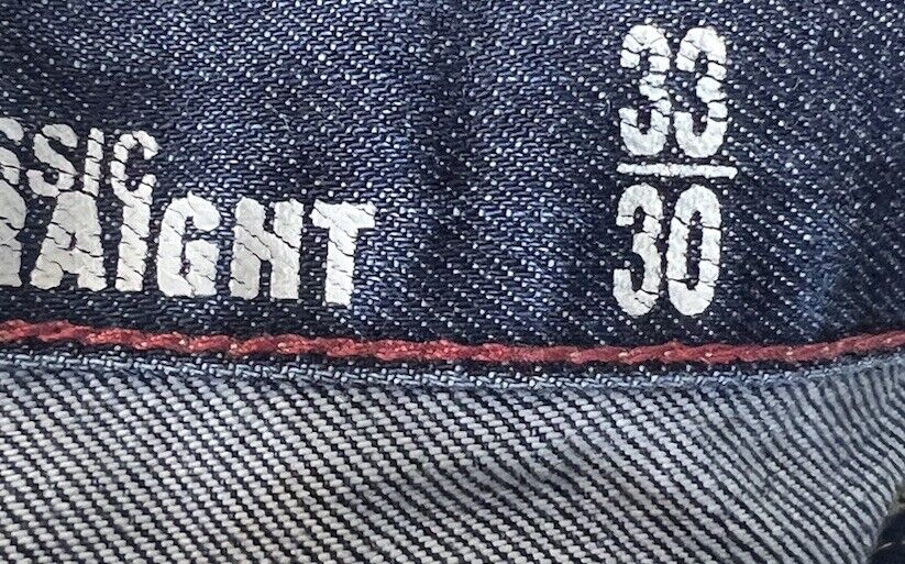 Tommy Hilfiger Mens Jeans Blue Size 33x30 Straight Medium Wash Denim