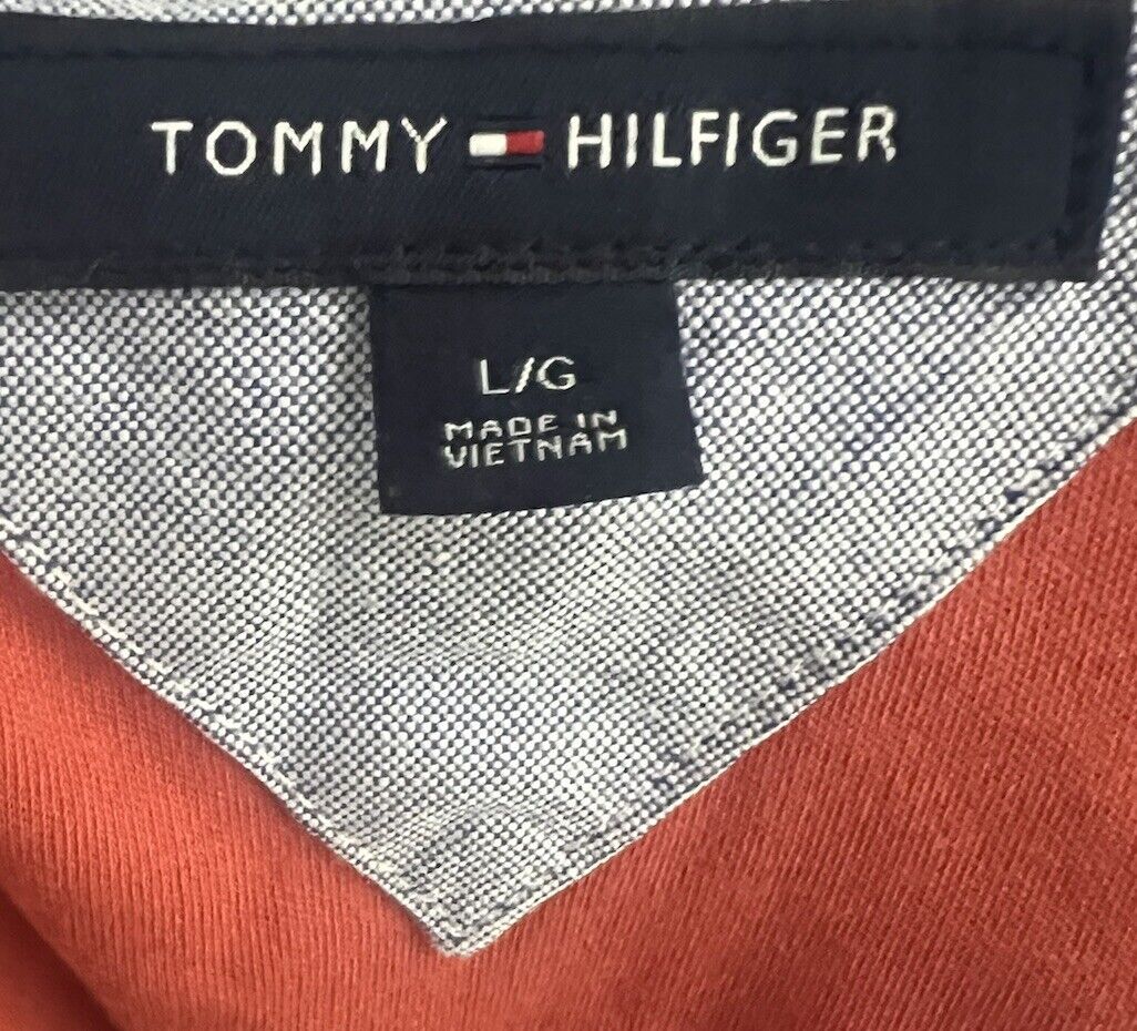 Tommy Hilfiger Polo  L Shirt Men's Sz Large  Short Sleeve