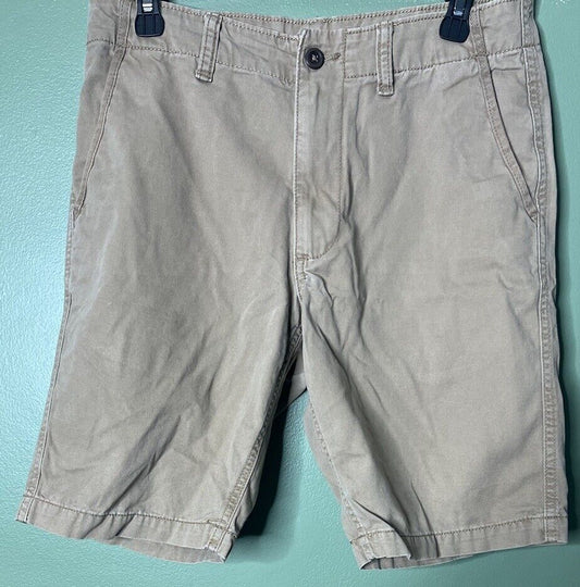 Old Navy Shorts Mens 30 Beige Khaki Chino Slim Flat Front