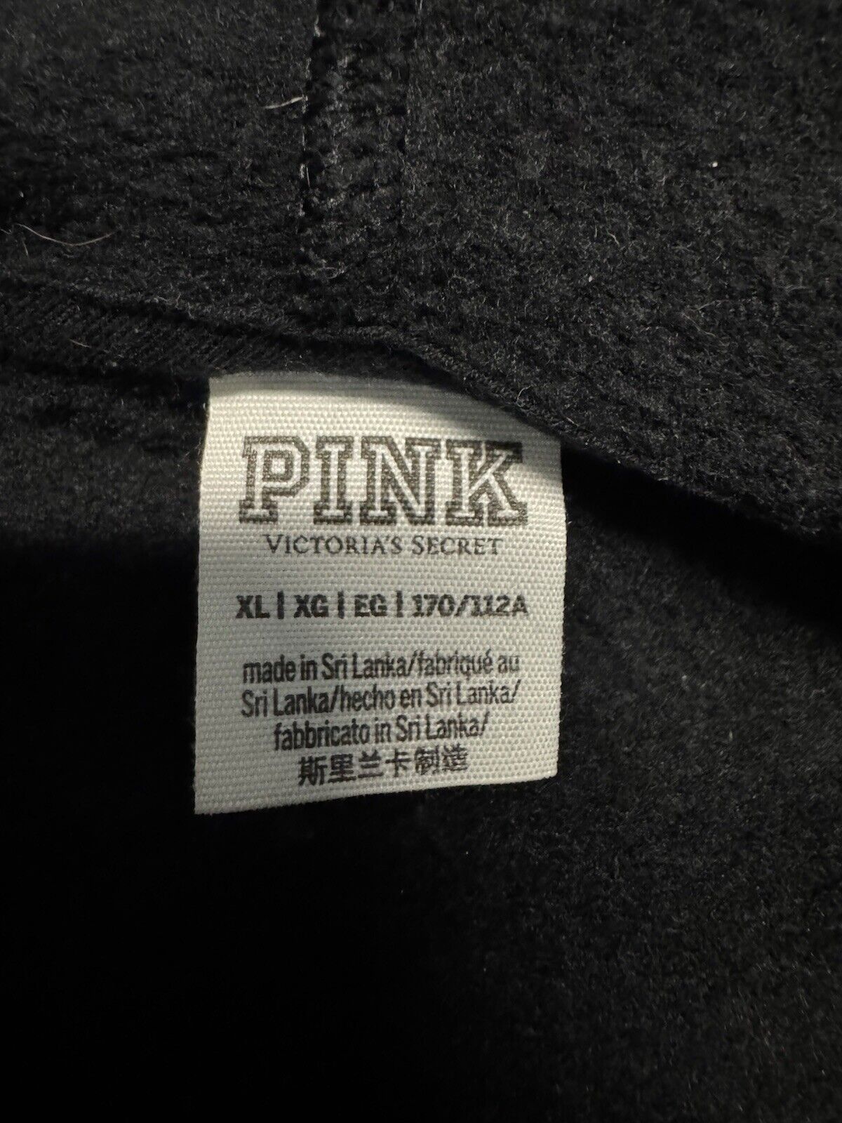 Pink Full Zip Hoodie XL