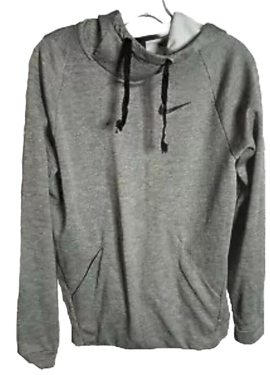Nike Dry Swoosh Hoodie Sweatshirt Pullover Men Small Heather Gray Dri-Fit Gym