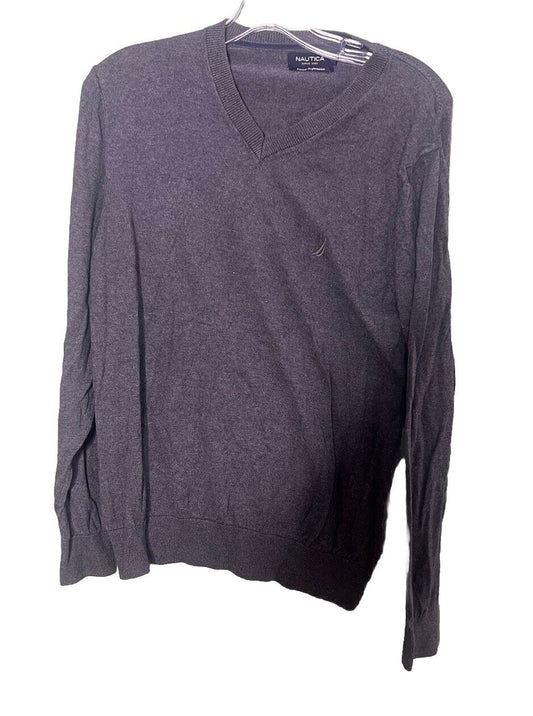 Nautica Men's Medium V-neck long Sleeve Sweater
