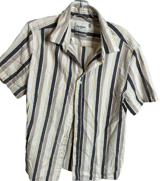 Goodfellow and Co. Men's Button-Down T-Shirt Size Large  Short Sleeve