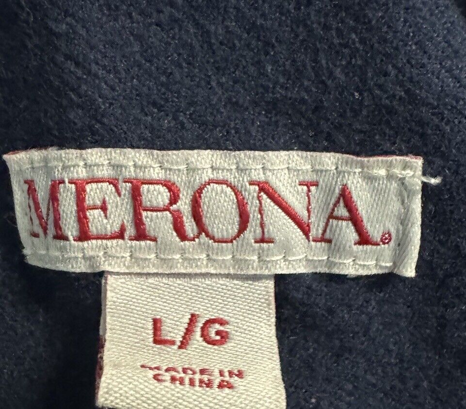 Merona Cotton 3 button Long Sleeve shirt Size Large