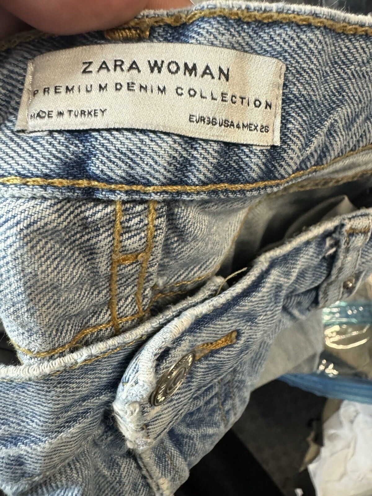Zara Premium Denim Collection Blue Jeans Size 4 High rise