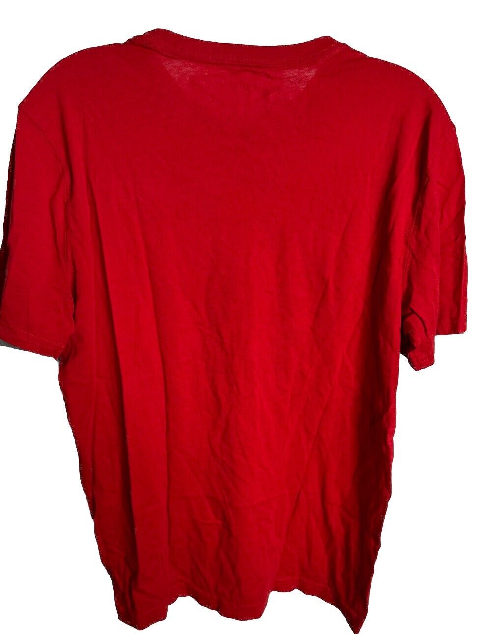 Express Mens Red Short Sleeve Crew Neck T-Shirt Size Medium 100% Cotton