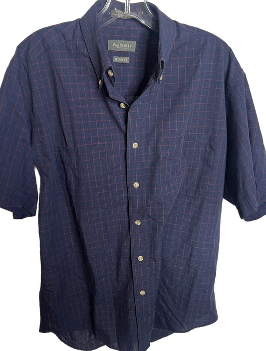Van Heusen Shirt Short Sleeve Button Down, 15 15.5